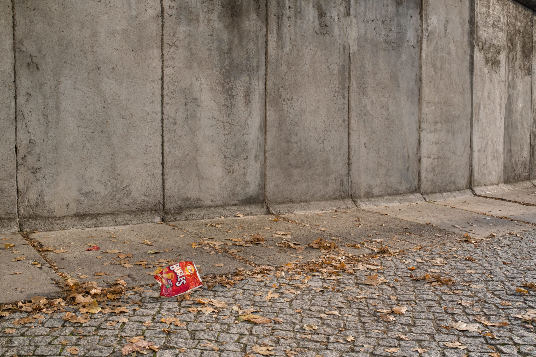bag of chips at berlin wall